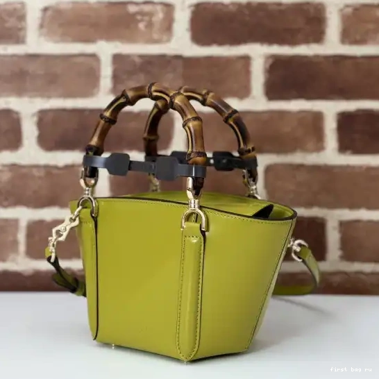 First bag ru tote Gucci handle bamboo bag top Mini 0630